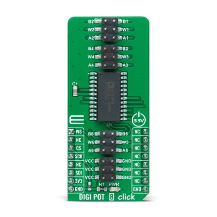 MikroElektronika DIGI POT 8 Click for AD5206 for mikroBUS socket [MIKROE-4596]; 247-5645