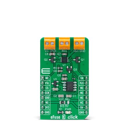 MikroElektronika eFuse 3 Click Electronic Fuse for NIS6150 for mikroBUS socket [MIKROE-4630]; 247-5651