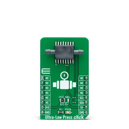 MikroElektronika Ultra-Low Press Click Pressure Sensor Add On Board for SM8436 mikroBUS socket [MIKROE-4676]; 247-5665