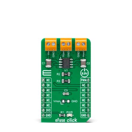 MikroElektronika eFuse Click Electronic Fuse for STPW12 for mikroBUS socket [MIKROE-4726]; 247-5674