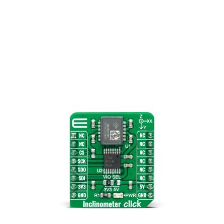 MikroElektronika Inclinometer Click Inclinometer Sensor Add On Board for SCL3300, TXB0106 mikroBUS socket [MIKROE-4753]; 247-5685