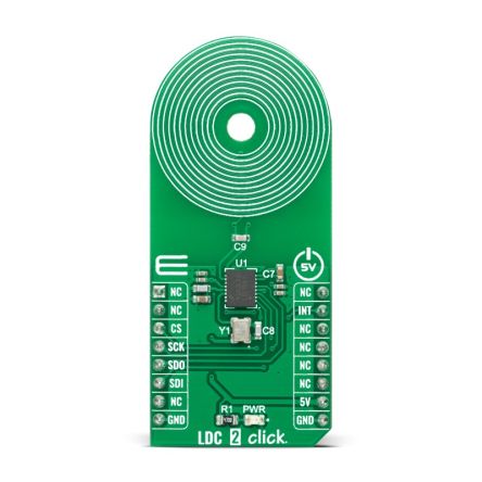 MikroElektronika LDC 2 Click Inductive Sensor Add On Board for LDC1041 mikroBUS socket [MIKROE-4783]; 247-5702