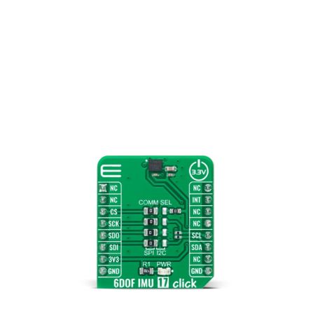 MikroElektronika 6DOF IMU 17 Click Motion Sensor Add On Board for IIM-42652 mikroBUS socket [MIKROE-4785]; 247-5704