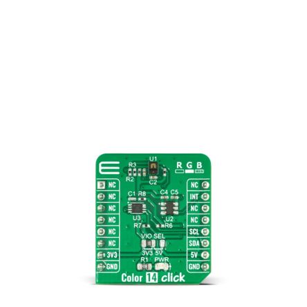 MikroElektronika Color 14 Click Ambient Light Sensor, Colour Sensor, Proximity Sensor Add On Board for APDS-9151, [MIKROE-4793]; 247-5708