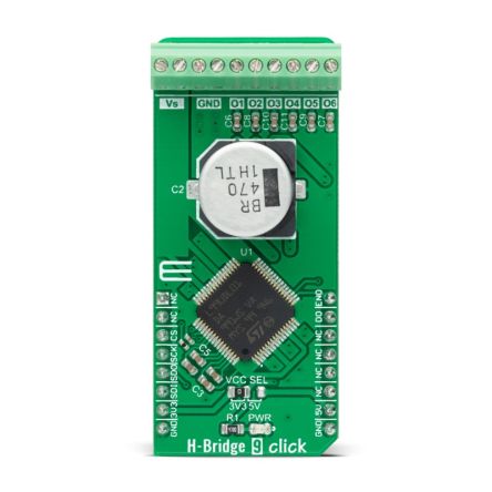 MikroElektronika H-Bridge 9 Click Half-Bridge Driver for L99UDL01 for mikroBUS socket [MIKROE-4821]; 247-5714