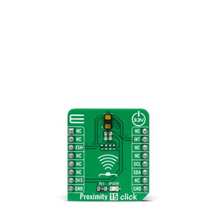 MikroElektronika Proximity 15 Click ToF Sensor Add On Board for VL53L1 mikroBUS socket [MIKROE-4822]; 247-5716