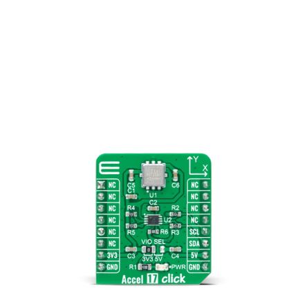 MikroElektronika Accel 17 Click Accelerometer Add On Board for MXC62320MP mikroBUS socket [MIKROE-4855]; 247-5730