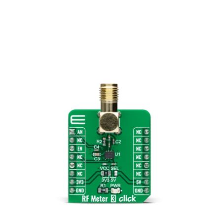 MikroElektronika RF Meter 3 Click Sensor Add-On Board Add On Board for LT5581 mikroBUS socket [MIKROE-4906]; 247-5741