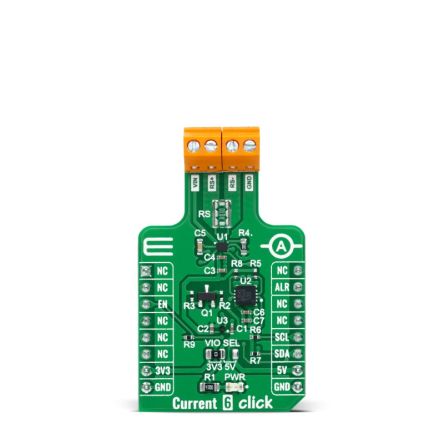 MikroElektronika Current 6 Click Shunt Add On Board for MAX40080 mikroBUS socket [MIKROE-4914]; 247-5746