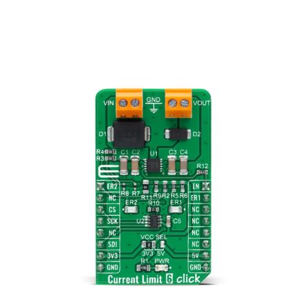 MikroElektronika Current Limit 6 Click Protected Switch for MAX17608 for mikroBUS socket [MIKROE-4915]; 247-5747