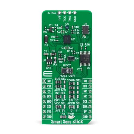 MikroElektronika Smart Sens Click Inertial Measurement Unit (IMU) - 6 DoF Add On Board for BHI260 mikroBUS socket [MIKROE-4926]; 247-5750