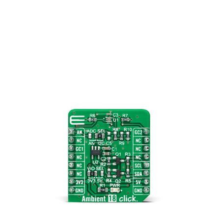 MikroElektronika AMBIENT 18 CLICK Ambient Light Sensor Add On Board for BH1680FVC mikroBUS socket [MIKROE-4943]; 247-5754