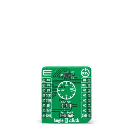 MikroElektronika Angle 8 Click Angle Sensor Add On Board for MA782GGU mikroBUS socket [MIKROE-4971]; 247-5767