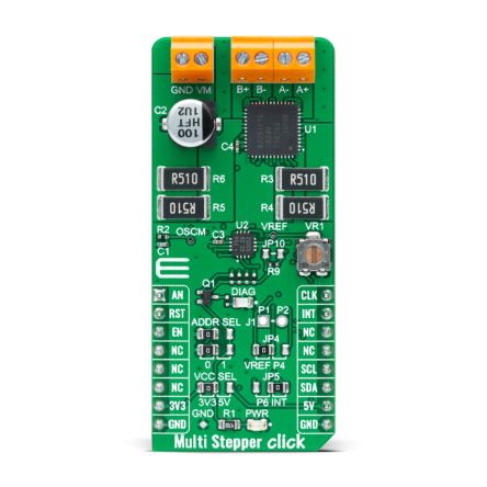 MikroElektronika Multi Stepper Click - TB62261 Stepper Motor Driver for TB62261FTG for Stepper motor [MIKROE-5040]; 247-5786