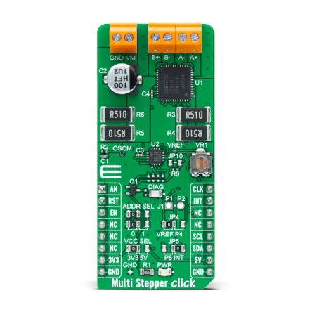 MikroElektronika Multi Stepper Click - TB67S261 Stepper Motor Driver for TB67S261FTG for Stepper motor [MIKROE-5051]; 247-5792