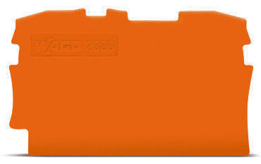 WAGO TOPJOB S, 2000 Series End and Intermediate Plate for Use with 2000 Series Terminal Blocks [2000-1292]; 247-5811