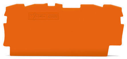 WAGO TOPJOB S, 2000 Series End and Intermediate Plate for Use with 2000 Series Terminal Blocks [2000-1492]; 247-5812