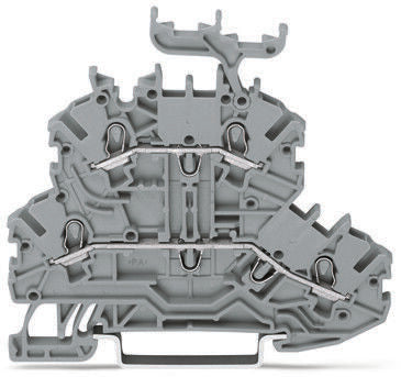 WAGO 2000-2231 TOPJOB S, 2000 Series Grey, 1mm², Double-Level, Push-In Cage Clamp Termination, ATEX, IECEx [2000-2231]; 247-5813