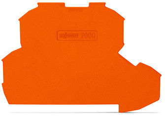 WAGO TOPJOB S, 2000 Series End and Intermediate Plate for Use with 2000 Series Double Level Terminal Blocks [2000-2292]; 247-5814