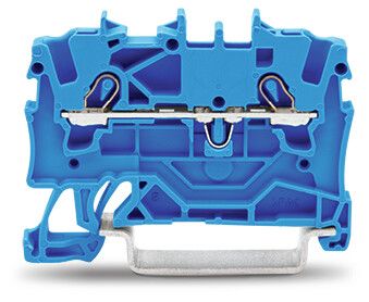 WAGO 2001-1204 TOPJOB S, 2001 Series Blue, 1.5mm², Single-Level, Push-In Cage Clamp Termination, ATEX, IECEx [2001-1204]; 247-5819