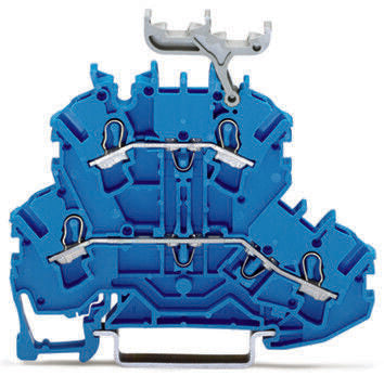 WAGO 2002-2234 TOPJOB S, 2002 Series Blue, 2.5mm², Double-Level, Push-In Cage Clamp Termination, ATEX, IECEx [2002-2234]; 247-5831