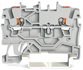 WAGO 2200-1201 TOPJOB S, 2200 Series Grey, 1mm², Single-Level, Push-In Cage Clamp Termination, ATEX, IECEx [2200-1201]; 247-5853