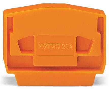 WAGO 264 Series End and Intermediate Plate for Use with 264 Series Terminal Blocks [264-369]; 247-5871
