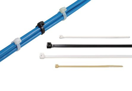 HellermannTyton Cable Tie, , 530mm x 8.9 mm, Black, Pk-25 [111-00124]; 247-8373