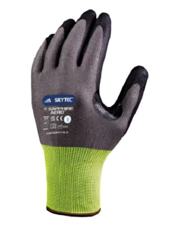 Skytec Black/Grey Nitrile Mechanic Cut Resistant Gloves, Size 7, Foam Nitrile Coating [SKG00011F]; 247-8402