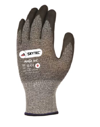 Skytec Black/Grey Glass Fibre, Nylon Cut Resistant Cut Resistant Gloves, Size 7, Polymer Coating [SKY03]; 247-8407