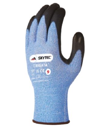Skytec Blue Glass Fibre, Nylon Cut Resistant Cut Resistant Gloves, Size 6, Polyurethane Coating [SKY90]; 247-8409