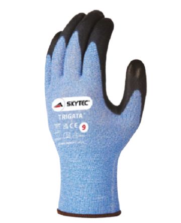 Skytec Blue Glass Fibre, Nylon Cut Resistant Cut Resistant Gloves, Size 11, Polyurethane Coating [SKY90]; 247-8412