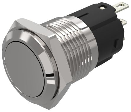 EAO 82 Series Push Button Switch, Latching, Panel Mount, 16mm Cutout, SPDT, 240V, IP65, IP67 [82-4551.2000]; 247-8823