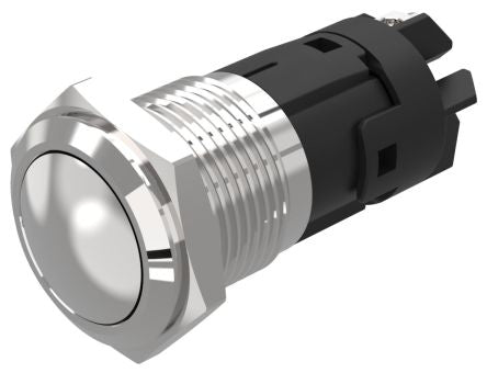 EAO 82 Series Push Button Switch, Momentary, Panel Mount, 16mm Cutout, SPDT, 240V, IP65, IP67 [82-4572.1000]; 247-8846