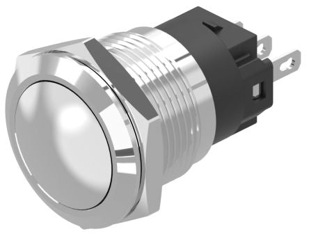 EAO 82 Series Push Button Switch, Latching, Panel Mount, 19mm Cutout, SPDT, 240V, IP65, IP67 [82-5171.2000]; 247-8934