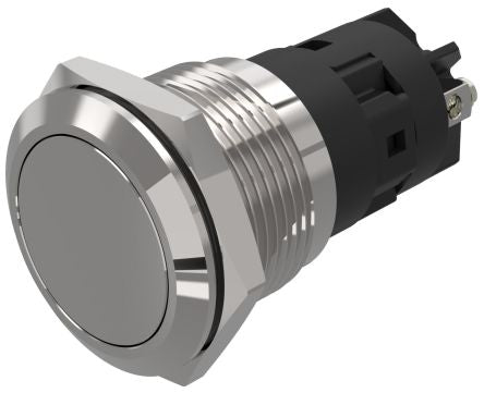 EAO 82 Series Push Button Switch, Latching, Panel Mount, 19mm Cutout, SPDT, 240V, IP65, IP67 [82-5552.2000]; 247-8959