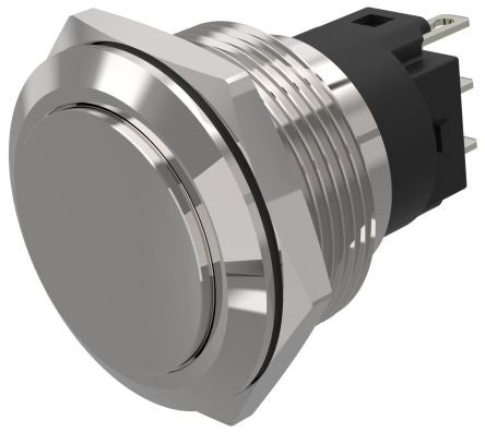 EAO 82 Series Push Button Switch, Latching, Panel Mount, 22.3mm Cutout, SPDT, 240V, IP65, IP67 [82-6161.2000]; 247-9065