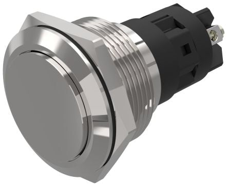 EAO 82 Series Push Button Switch, Latching, Panel Mount, 22.3mm Cutout, SPDT, 240V, IP65, IP67 [82-6162.2000]; 247-9071