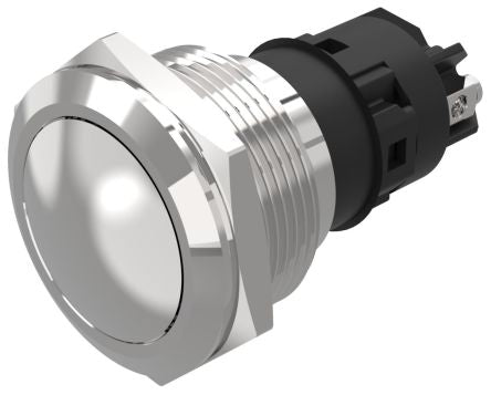 EAO 82 Series Push Button Switch, Momentary, Panel Mount, 22.3mm Cutout, SPDT, 240V, IP65, IP67 [82-6572.1000]; 247-9108