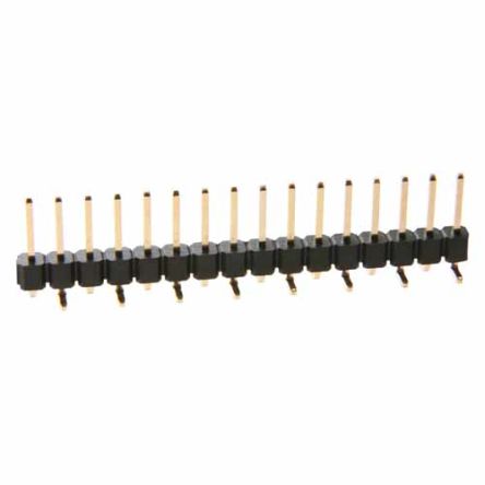 HARWIN M20 Series Vertical Surface Pin Header, 3 Contact(s), 2.54 mm Pitch, 1 Row(s), Unshrouded [M20-8770342R]; 247-9123