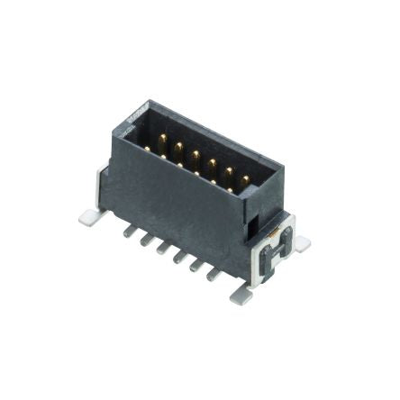 HARWIN M55-700 Series Vertical Surface PCB Header, 12 Contact(s), 1.27 mm Pitch, 2 Row(s), Shrouded [M55-7001242R]; 247-9148