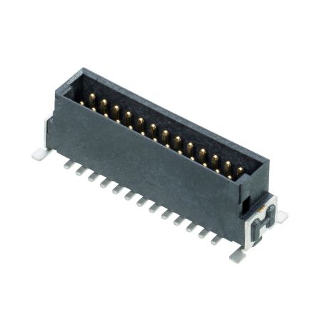 HARWIN M55-700 Series Vertical Surface PCB Header, 26 Contact(s), 1.27 mm Pitch, 2 Row(s), Shrouded [M55-7002642R]; 247-9153