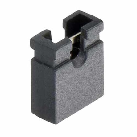 HARWIN Jumper Female Vertical Black Jumper Socket 2 Way 1 Row 2.54mm Pitch [M7582-46]; 247-9157