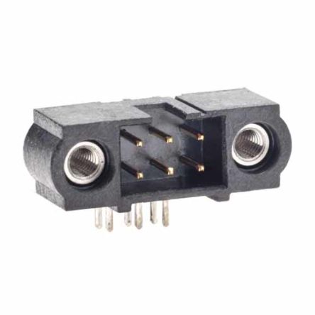 HARWIN M80-530 Series Horizontal Through Hole Mount PCB Connector, 6-Contact, 2-Row, 2mm Pitch, Solder Termination [M80-5300642]; 247-9171