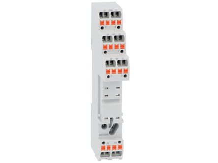 Lovato HR SERIES DIN Rail Relay Socket, for use with HR SERIES [HR5XS21S]; 247-9578