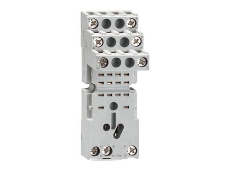 Lovato HR SERIES 230V ac DIN Rail Relay Socket, for use with HR SERIES [HR6XS41]; 247-9592