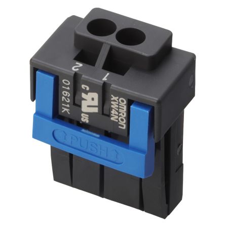 Omron, 3.5mm Pitch, 2 Way, Pluggable Terminal Block, Plug, Plug-In, XW4N-02D1-A [XW4N-02D1-A]; 247-9793