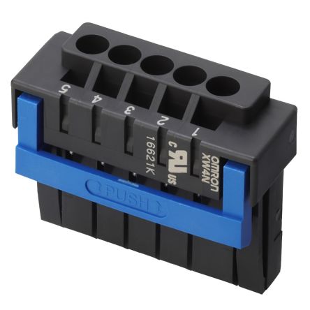Omron, 3.5mm Pitch, 5 Way, Pluggable Terminal Block, Plug, Plug-In, XW4N-05D1-S [XW4N-05D1-S]; 247-9797