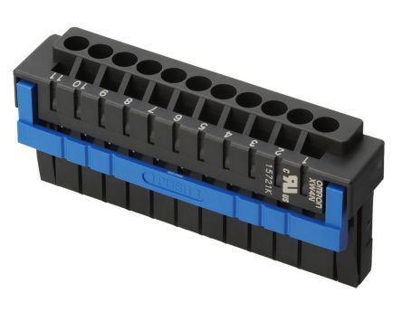 Omron, 3.5mm Pitch, 11 Way, Pluggable Terminal Block, Plug, Plug-In, XW4N-11D1-S [XW4N-11D1-S]; 247-9804