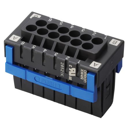 Omron, 3.5mm Pitch, 12 Way, Pluggable Terminal Block, Plug, Plug-In, XW4N-12D2-S [XW4N-12D2-S]; 247-9806